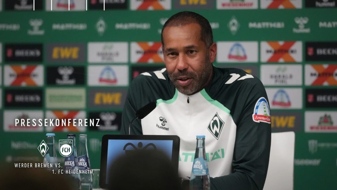 Press conference in front of Heidenheim I Werder Bremen vs. 1. FC Heidenheim