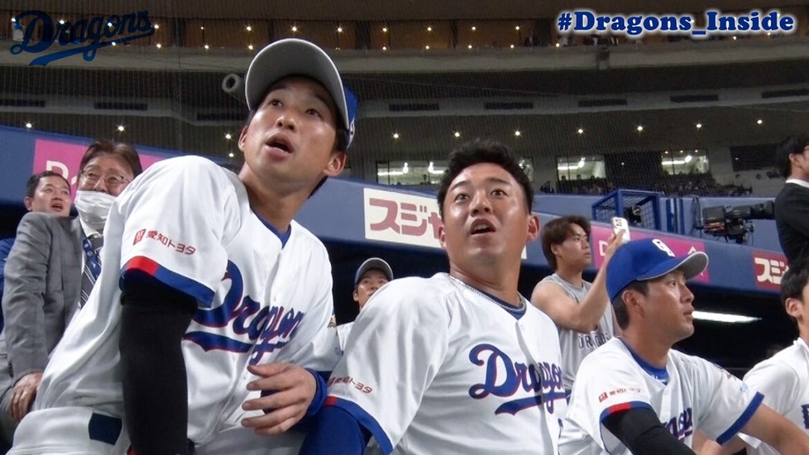 [2026 DAY2]Dragons players watching “#Shohei Otani batting practice” #Dragons_Inside