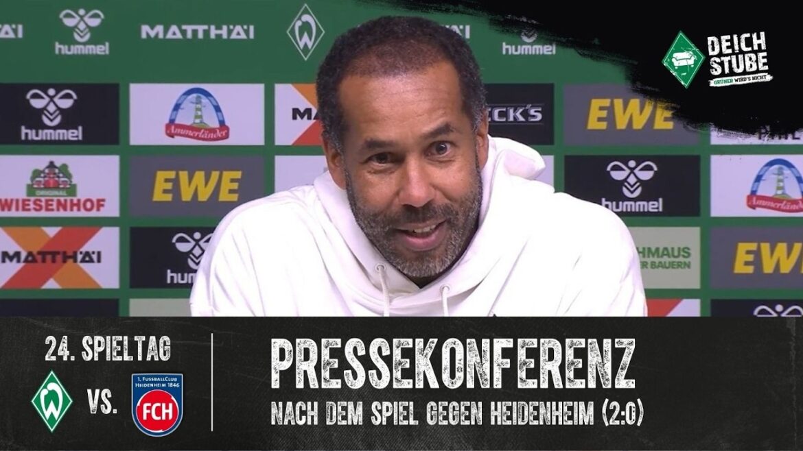Press conference after Werder's liberation against 1. FC Heidenheim: “Highly deserved victory”