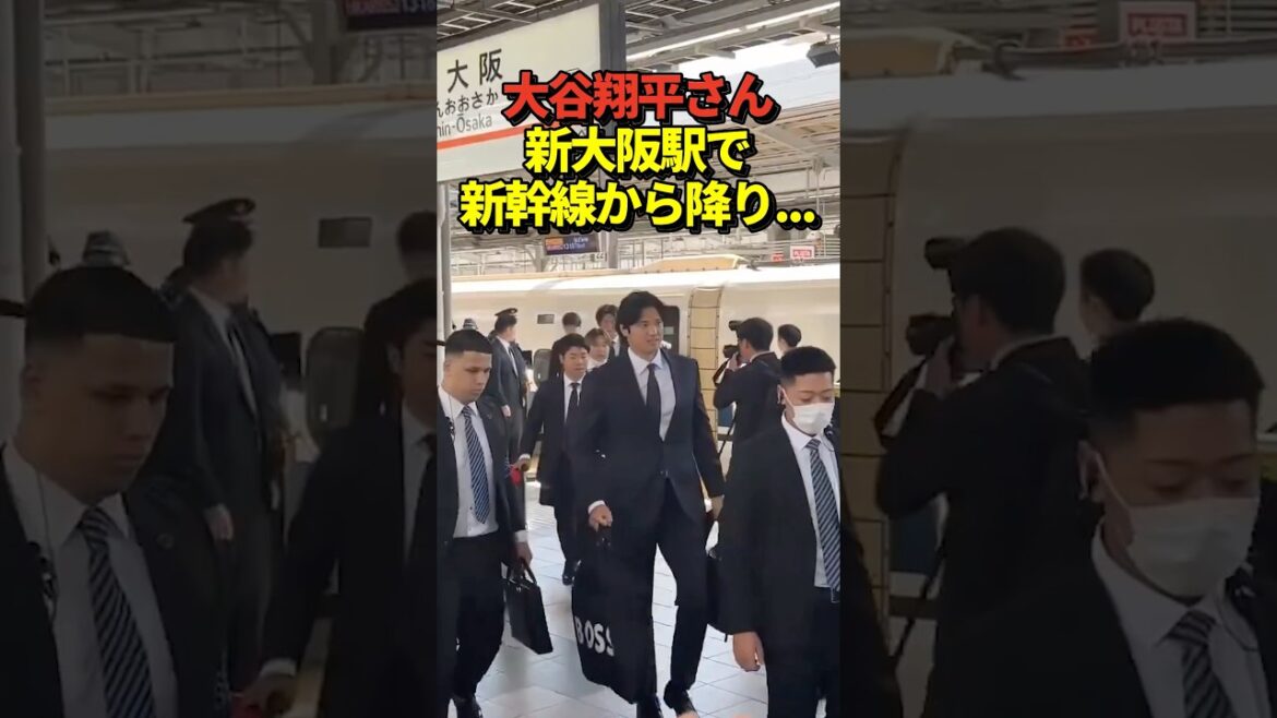 ㊗️600,000 views![Arrival]WBC Japan representative SAMURAI JAPAN members including pitcher Shohei Otani got off the Shinkansen at Shin-Osaka Station!