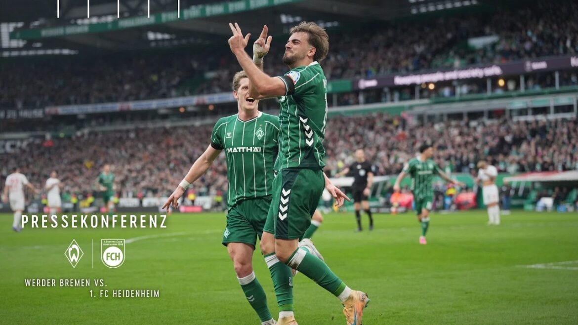 SV WERDER BREMEN VS. 1. FC HEIDENHEIM I PRESS CONFERENCE SV WERDER BREMEN VS. 1. FC HEIDENHEIM I PRESS CONFERENCE
