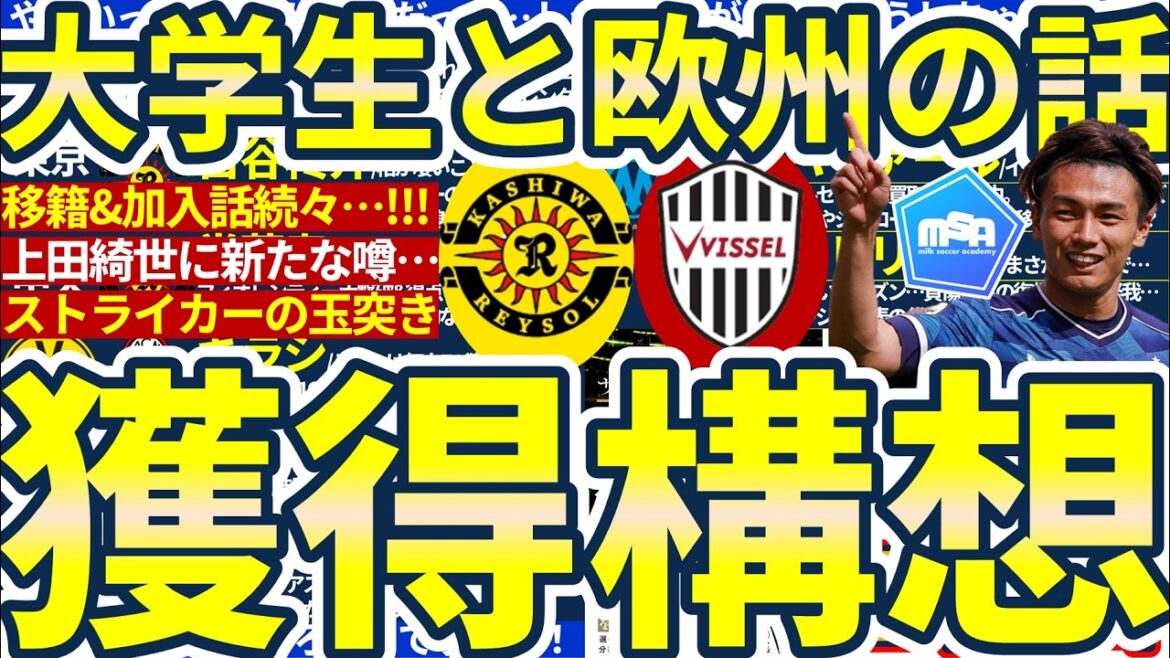 [FW Kotaro Uchino joins Kobe/FW Shusuke Furuya joins Kashiwa!!]Is there a new story for Kiyo Ueda? /What will happen to Tottenham, Dortmund and AC Milan? !