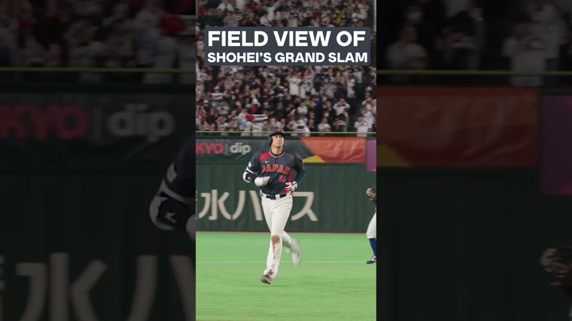 Field view of Shohei Ohtani's grand slam 😳 #WorldBaseballClassic