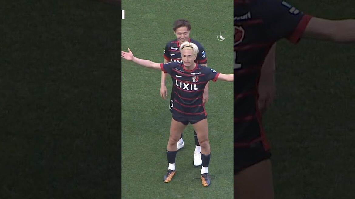 Yuma Suzuki meets Gaku Shibasaki's corner kick🔴