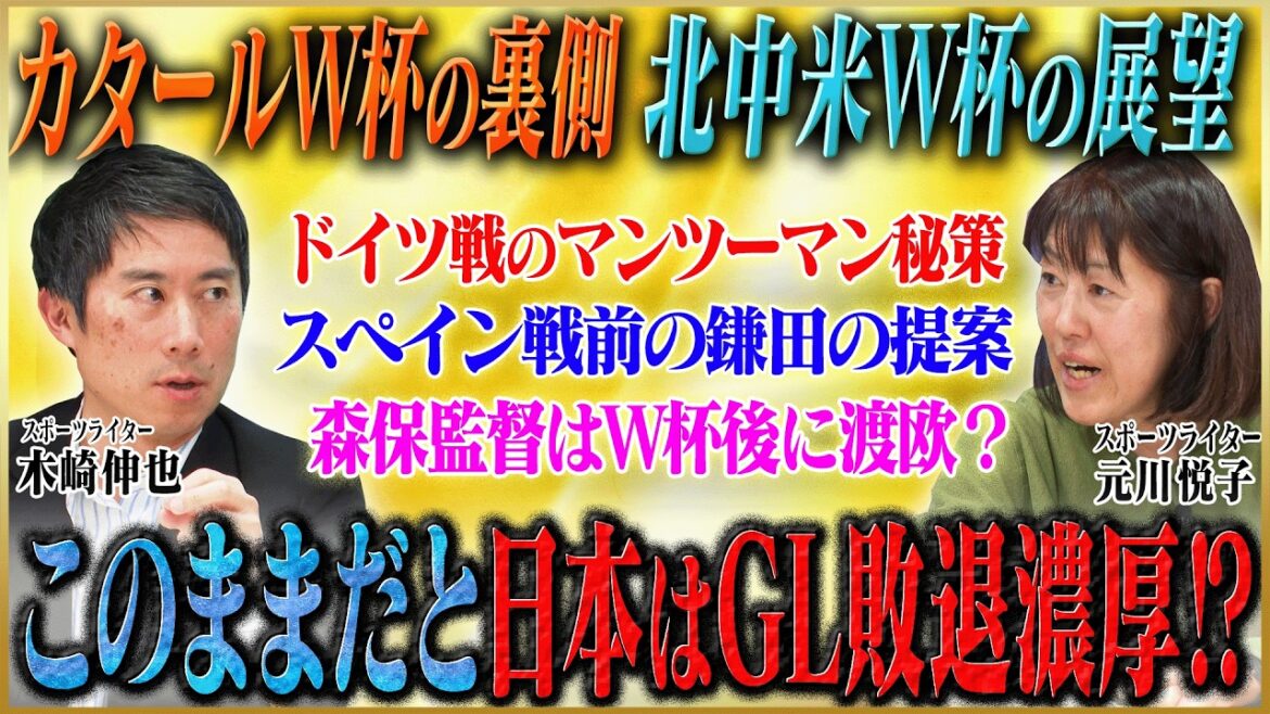 [World Cup History]Kizaki and Motokawa talk about their expectations for the Qatar World Cup and the North and Central America World Cup