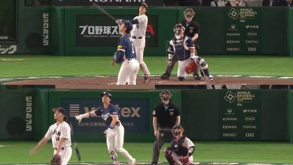 Shohei Ohtani & Hyeseong Kim No-Doubter Home Runs in Japan Vs Korea 2026 WBC | Ohtani Applauds Kim