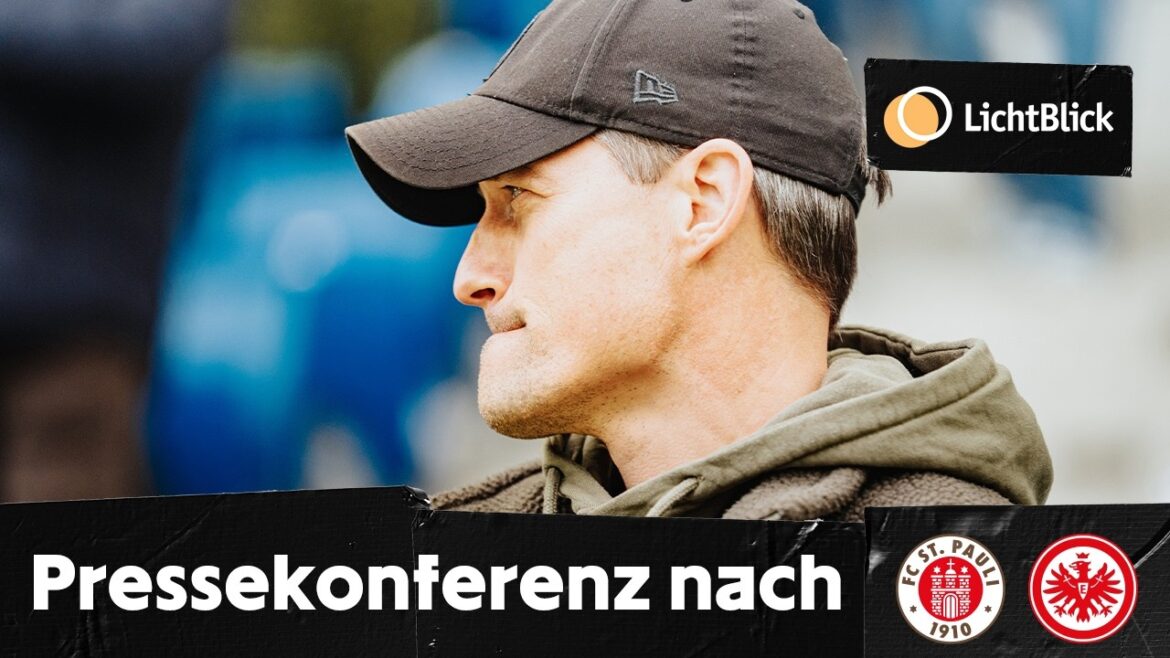 The press conference after the game against Eintracht Frankfurt