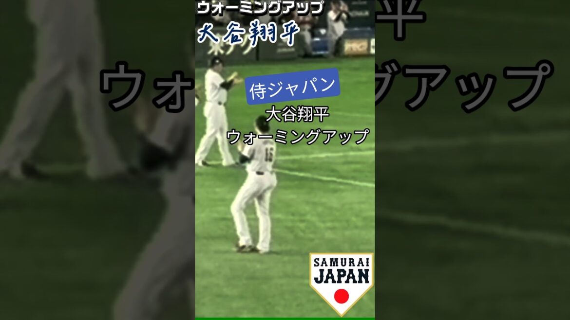 WBC Samurai Japan Japan representative Shohei Otani warming up #wbc #Samurai Japan #Japan #Baseball #Shohei Otani #baseball #otani
