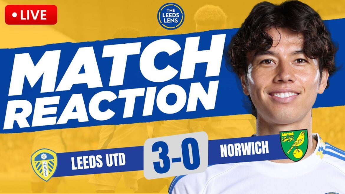 "1 WIN FROM WEMBLEY!"| Leeds United 3-0 Norwich | Match Reaction!