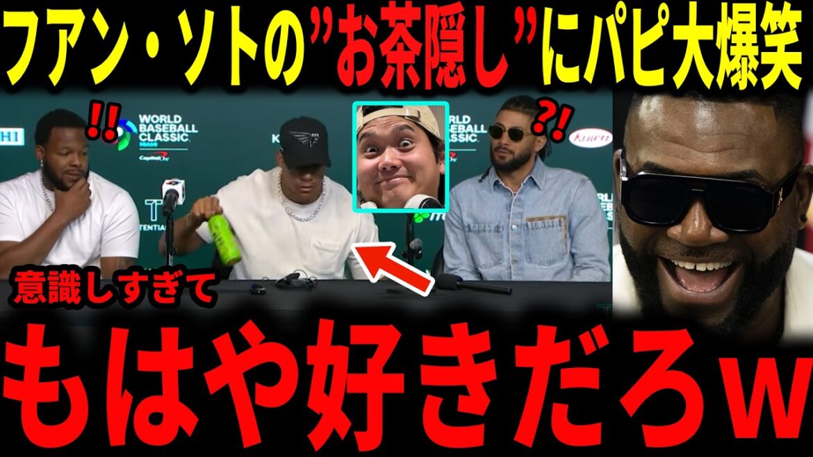 [Shohei Otani]David Ortiz bursts out laughing at Dominican representative Juan Soto's "hidden tea" with Otani in mind...The legend also predicts the future of WBC