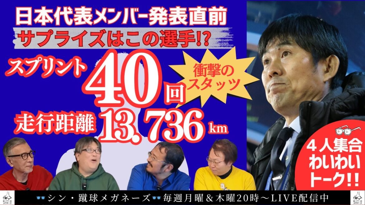 [Shocking Stats]Surpassing Daenen Maeda!? This player is the “big surprise” recommended by experts for Moriyasu Japan’s European tour! #football glasses