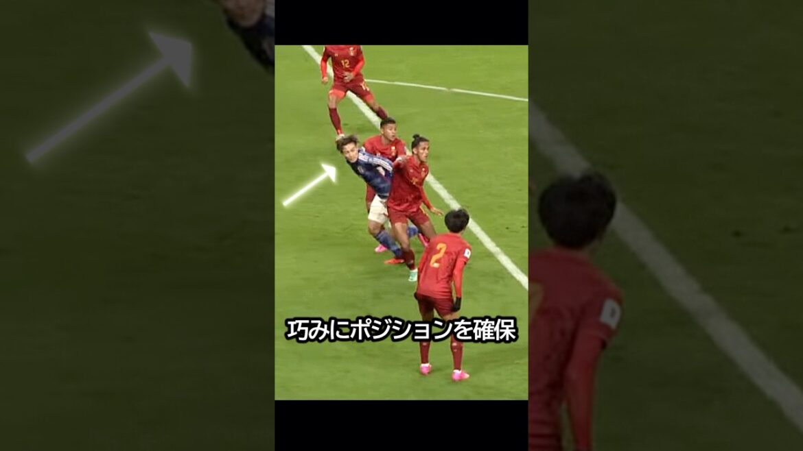 Compact soccer! The Japanese national team scored the goal with a delicate pass from a triangle between Takumi Minamino, Ritsu Doan, and Kiyo Ueda! #soccer