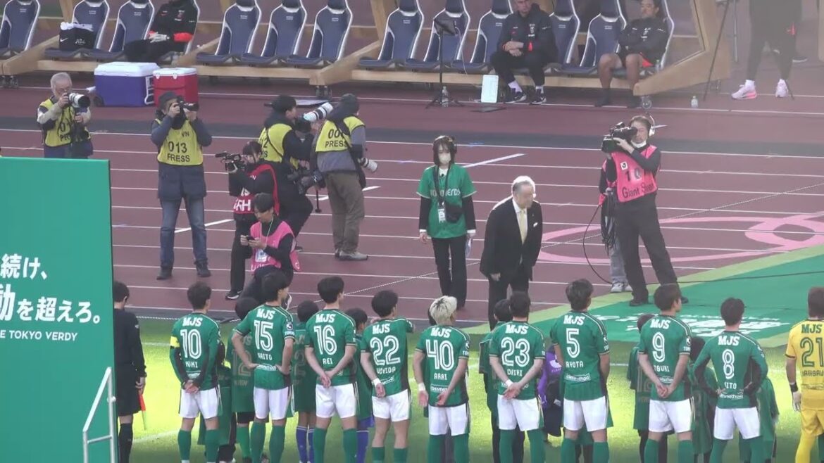 Verdy vs Reds! Player introduction ~ Players enter the pitch! I can feel the tension before the match!