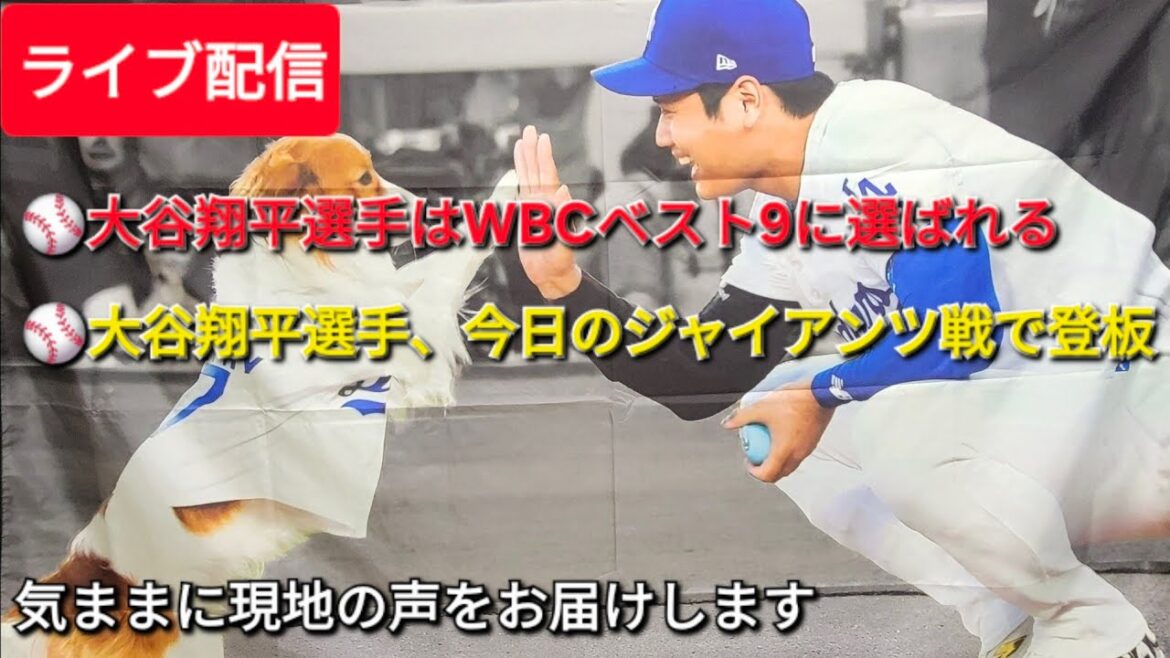 [Live Streaming]Shohei Otani selected for WBC Top 9 ⚾️ Shohei Otani pitches in today's game against the Giants ⚾️ We'll bring you local voices ⚾️ Shinsuke Handyman is streaming live!