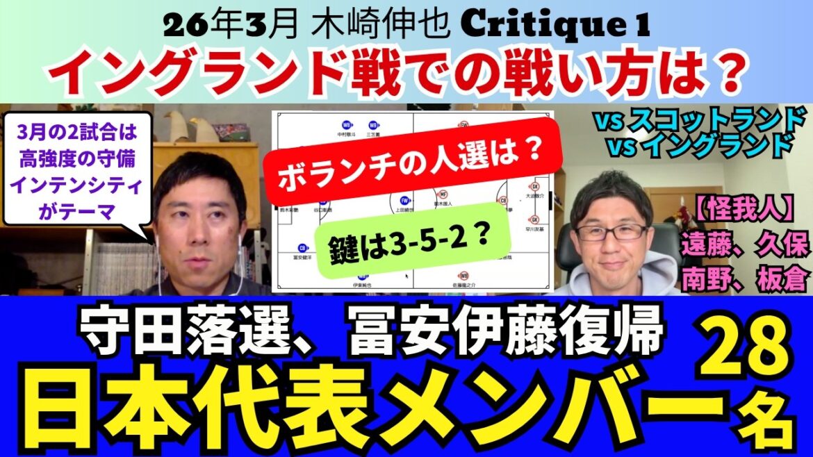 28 members of the Japanese national team for the European expedition. How we predict the match against England will play based on Morita’s defeat. Return of Takehiro Tomiyasu and Hiroki Ito. Kento Shiogai’s first call-up. The focus is on Kodai Sano and his goal kick. |March 26 Shinya Kizaki Critique 1 28 members of the Japanese national team for the European expedition. How we predict the match against England will play based on Morita's defeat. Return of Takehiro Tomiyasu and Hiroki Ito. Kento Shiogai's first call-up. The focus is on Kodai Sano and his goal kick. |March 26 Shinya Kizaki Critique 1