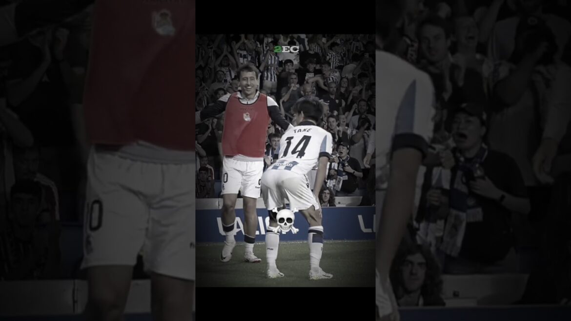 Takefusa funny celebration 💀😂 #footballshorts #shorts #soccer