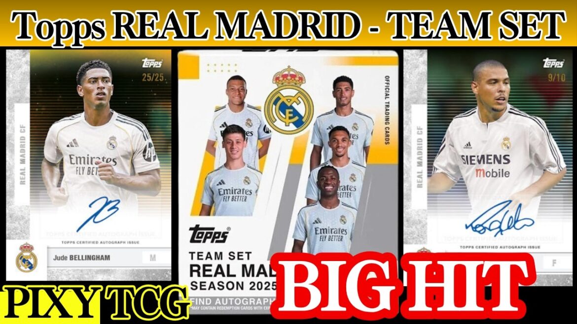 [Soccer]Kosiri BIGIT again! Real Madrid BOX opened![Topps REAL MADRID - TEAM SET26-26]Unboxing video★soccer★