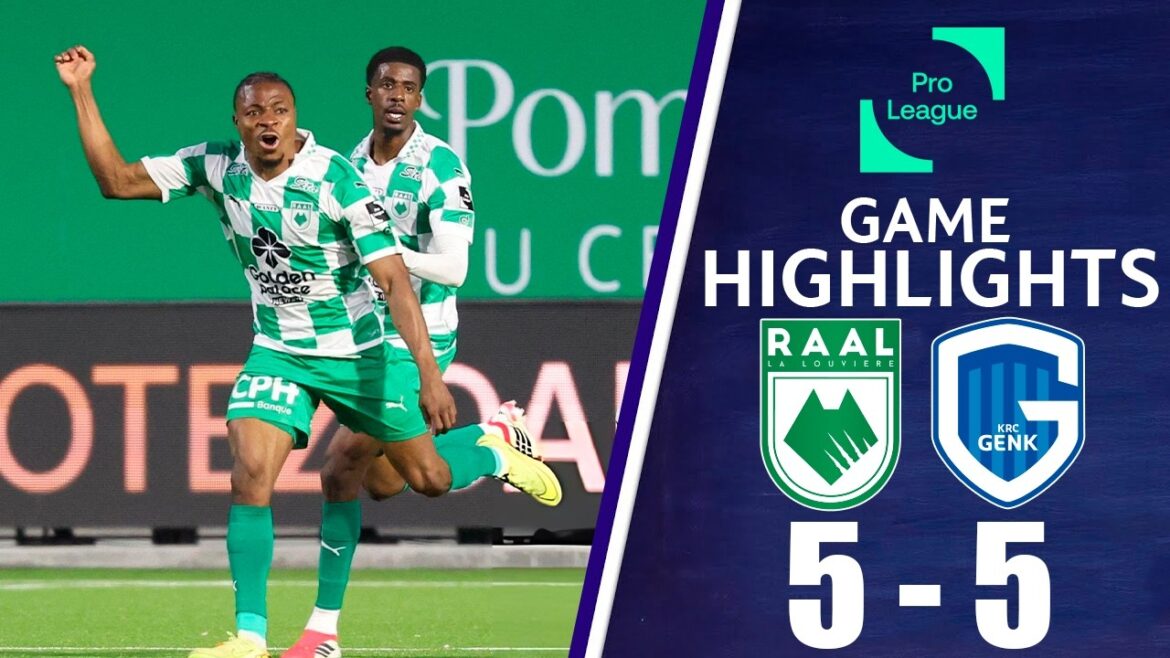 La Louvière vs KRC Genk 5-5 Highlights | Pro League 25/26