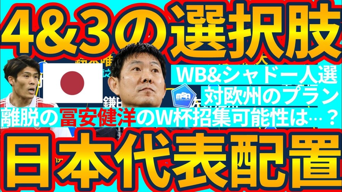 [Japan National Team's 4-back vs. 3-back options]Takehiro Tomiyasu's World Cup team plans to implement both measures for match against Scotland & avoids call-up