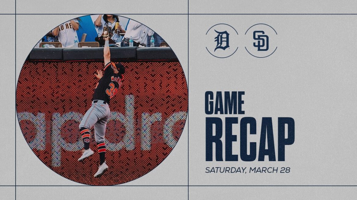 Tigers vs. Padres Highlights | 3/28/26