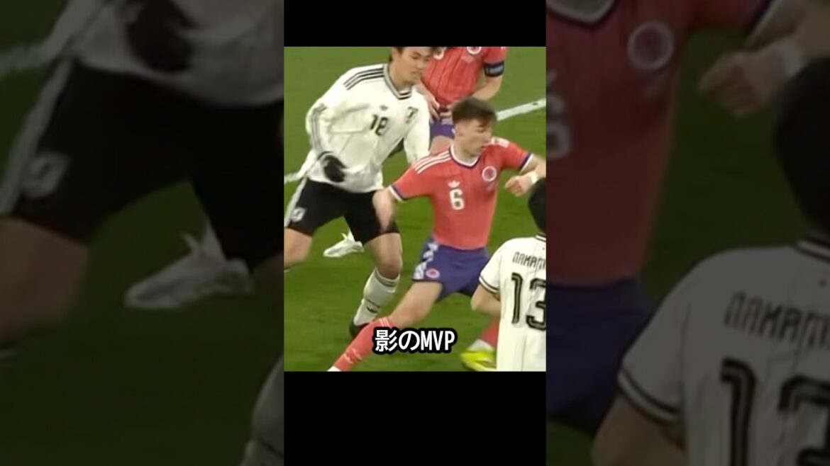 The reason why Kiyo Ueda of Japan's national soccer team's superb post play and dedication subdued the enemy! #soccer