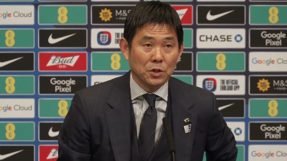Japan coach 'pleased but not satisfied' after 1-0 victory over injury-depleted England at Wembley