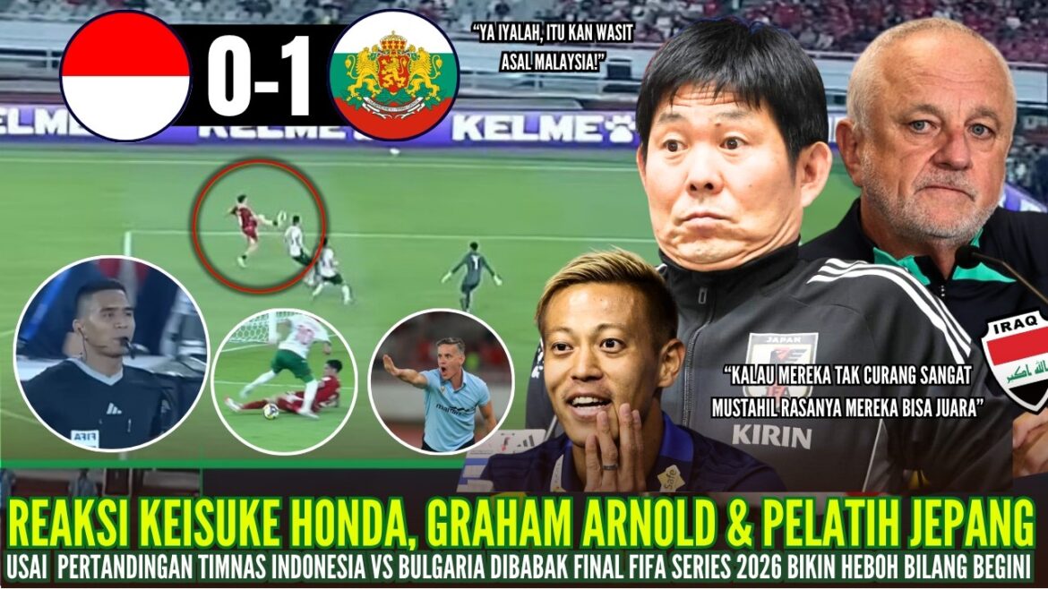 🔴IMMEDIATELY HOT!! Honda, Arnold, Moriyasu are talking like this after being cheated by the Indonesian vs Bulgaria referee