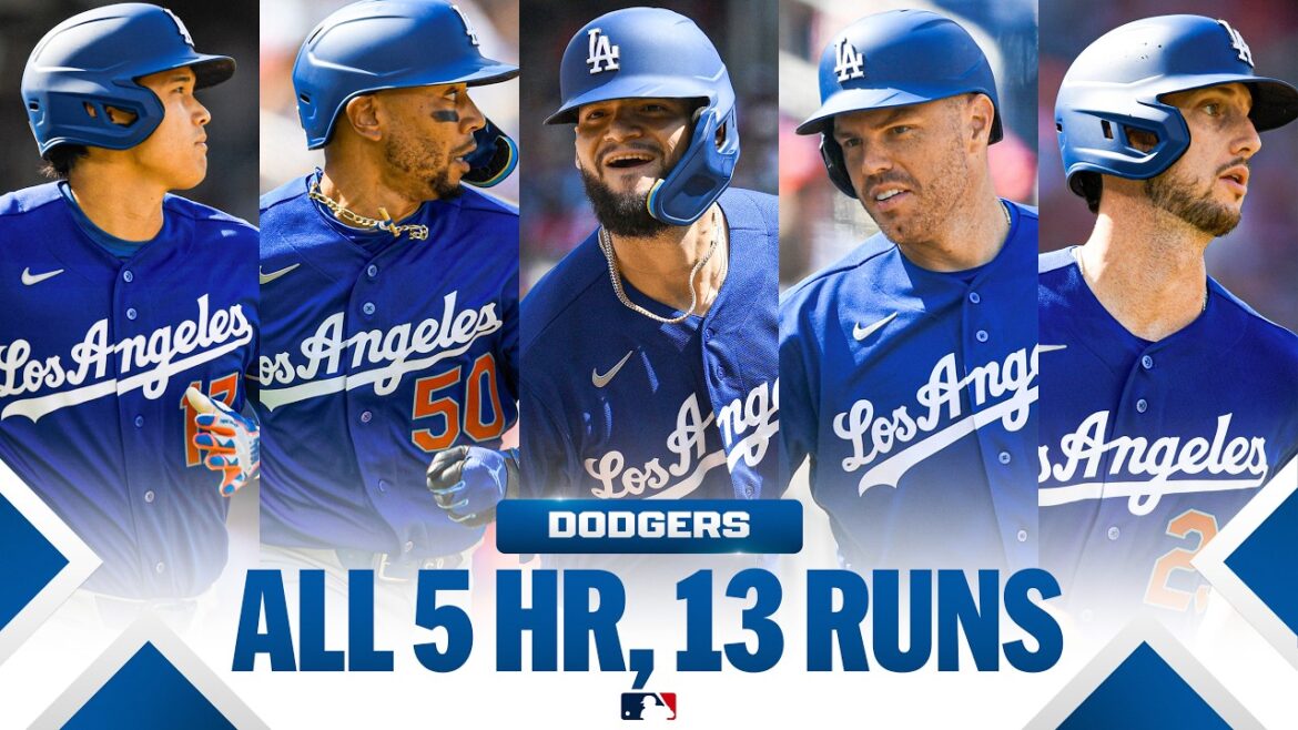 ALL 13 RUNS: Shohei, Mookie, Freddie, Tucker, Pages all homer for the Dodgers! | MLB Highlights