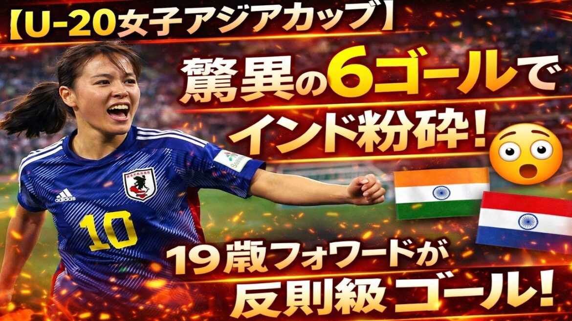 [U-20 Women's Asian Cup]Young Nadeshiko scores an astonishing 6 goals against India and wins the first match! Fans shocked by 19-year-old forward's ``splendid foul goal'': ``The world has learned of our existence''