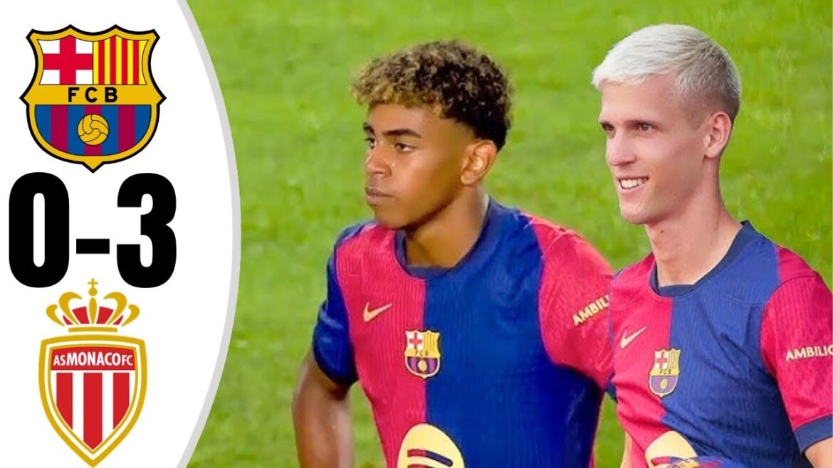 Barcelona 0 – 3 Monaco | Extended Highlights and All Goals- 2024 HD Barcelona 0 - 3 Monaco | Extended Highlights and All Goals- 2024 HD