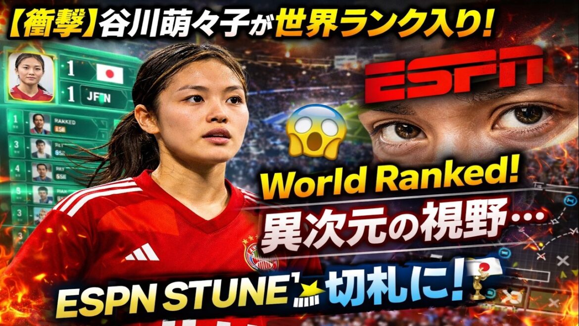 "[Shocking]Moeko Tanigawa joins the world rankings! A different perspective that even surprised ESPN...She will be the trump card for the 2027 World Cup!"