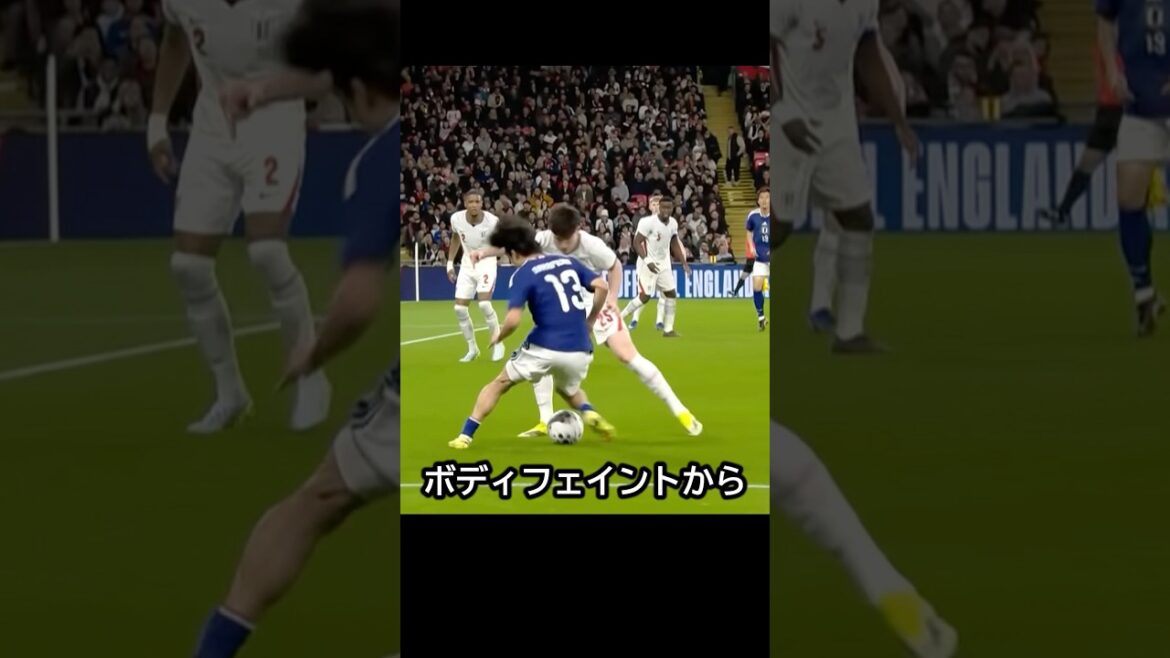 Speed ​​counter! The day the Japanese national soccer team overwhelmed England with the movements of Mitoma, Ueda, and Kamata, as well as Keito Nakamura's skillful technique! #soccer