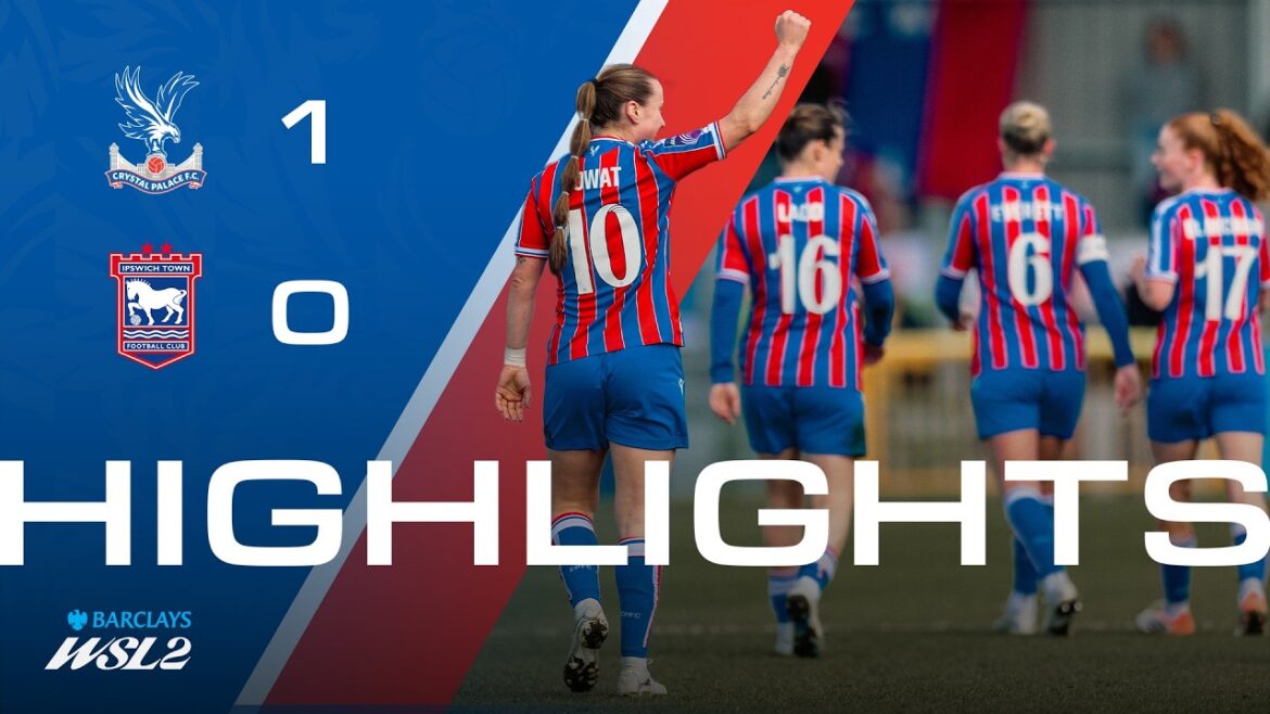 SIX games unbeaten 🤯 | Women's Highlights | Palace 1-0 Ipswich Town