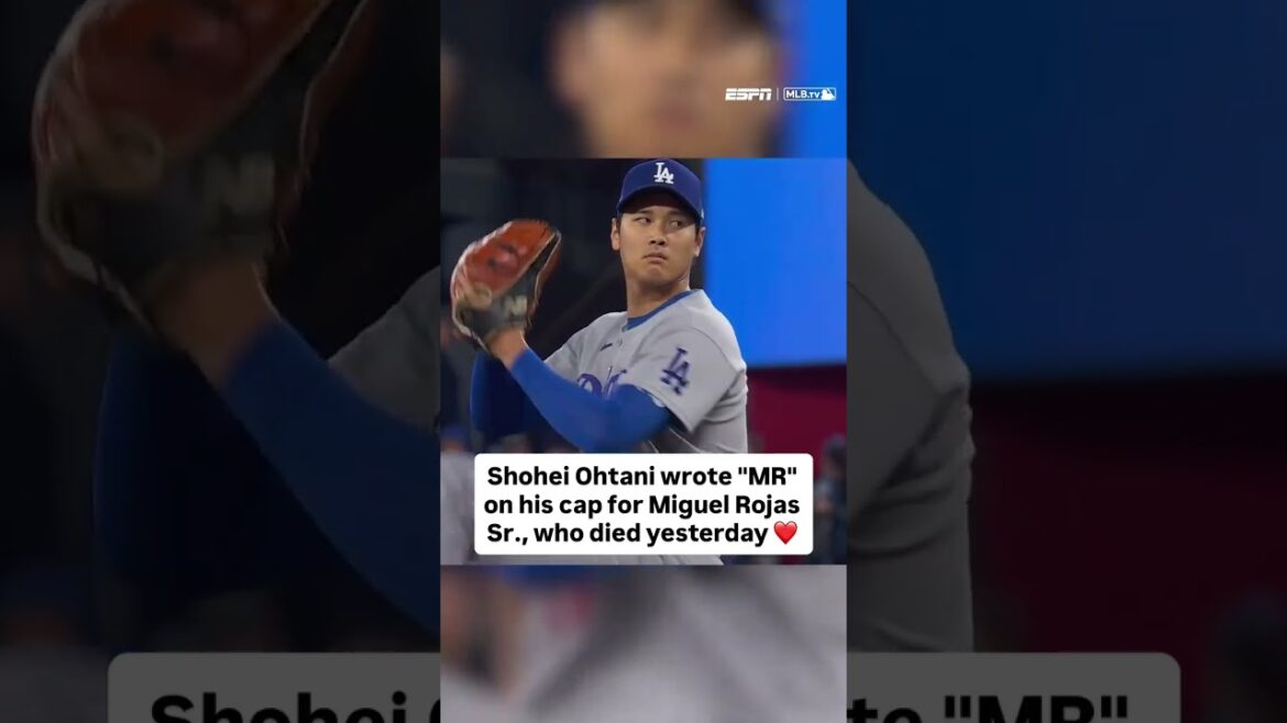Miguel Rojas' dad died yesterday and Shohei Ohtani honored him during today's game 🙏
