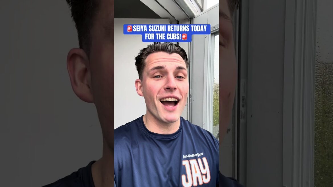 🚨SEIYA SUZUKI RETURNS TODAY FOR THE CUBS!🚨 🚨SEIYA SUZUKI RETURNS TODAY FOR THE CUBS!🚨