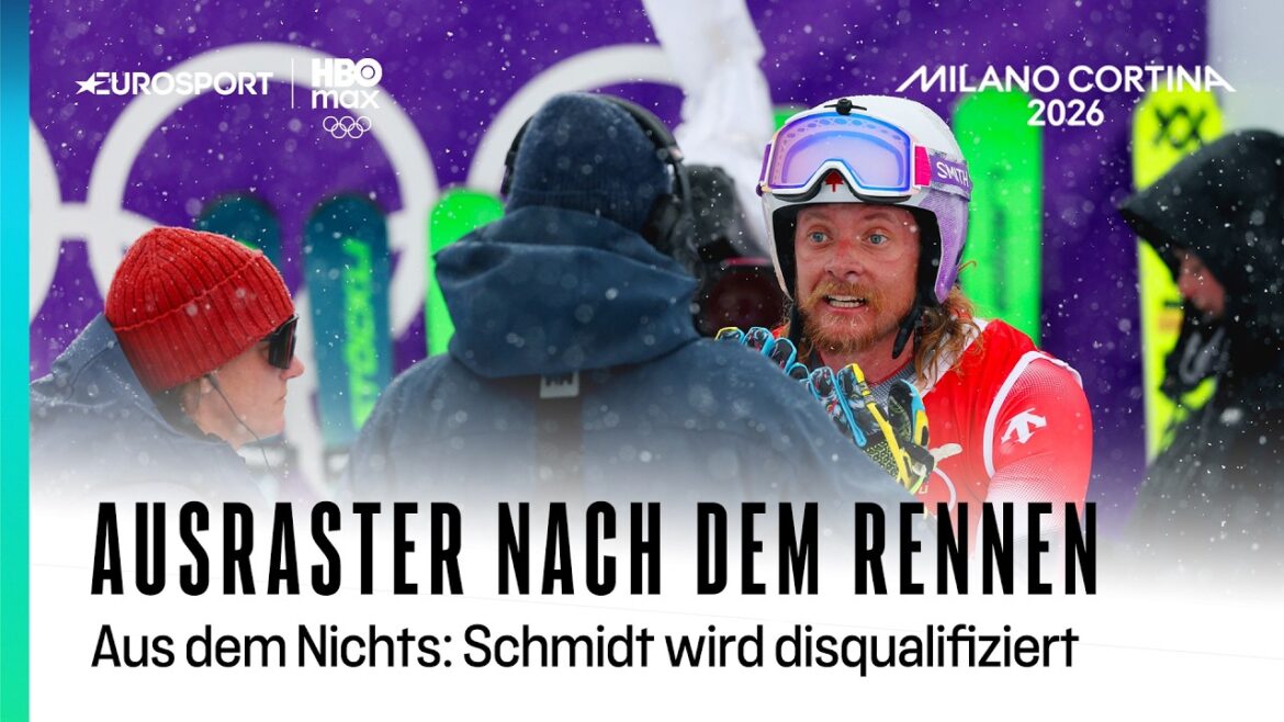 Jared Schmidt is disqualified and is out of the I Olympia 2026 I Ski Cross I Men