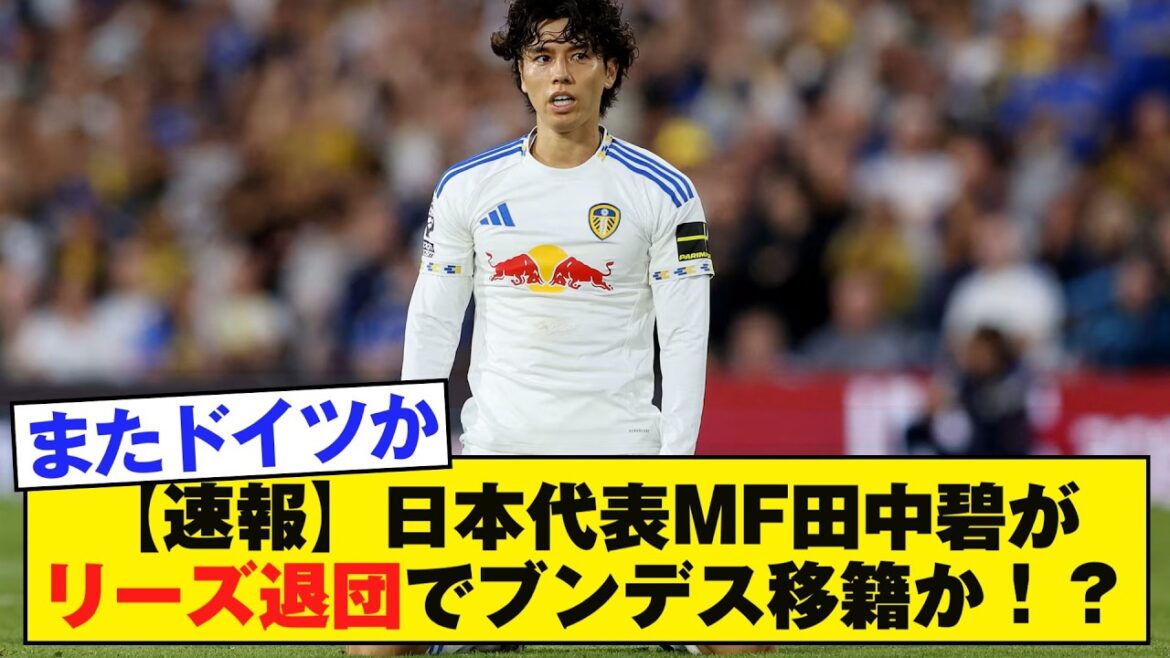 [Breaking News]Japan national team midfielder Aoi Tanaka will leave Leeds and move to Bundesliga! ?