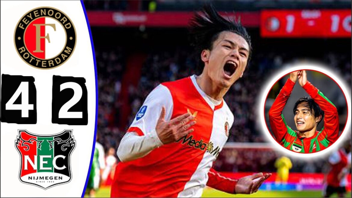 Ayase Ueda 2 goals! Feyenoord 4 2 NEC Nijmegen! All goals and highlights! April 12, 2026
