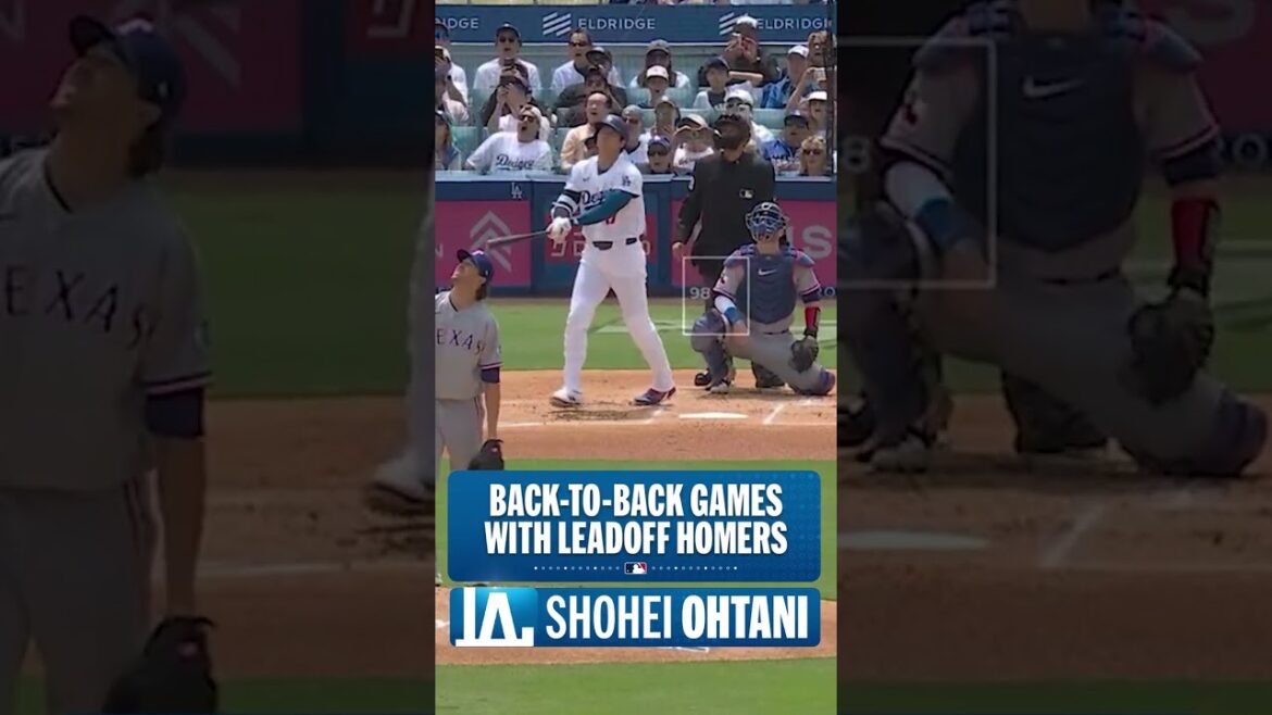 Shohei Ohtani hit leadoff home runs in back-to-back games! 💪