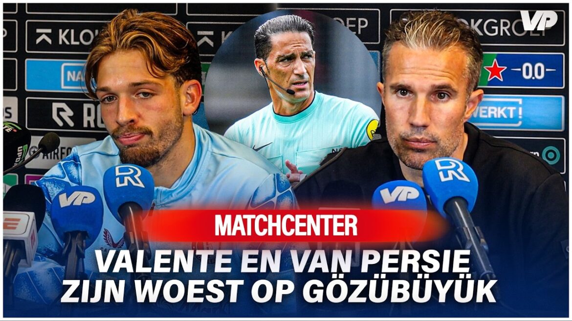 'It's a SHAME!': Van Persie and Valente ARE FURIOUS after SANDLER moment during NEC - FEYENOORD 🤬