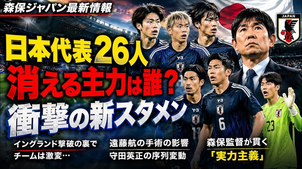 [Japan National Team Analysis]Bold predictions for the final 26 players for the World Cup! What is Moriyasu Japan's strongest lineup from a tactical perspective, and which key players are likely to be eliminated?