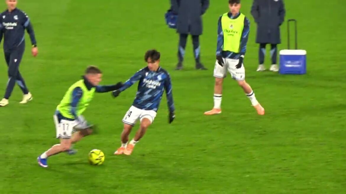 [Local footage]Recovery from injury! Takefusa Kubo also practices before the game! Real Sociedad vs Atlético Madrid[Soccer]Real Sociedad Atlético Madrid[La Liga]2026/1/4