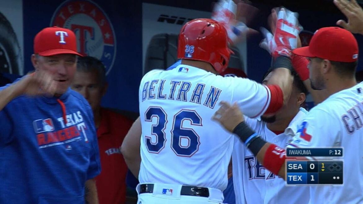 8/29/16: Beltran, Darvish spark Rangers over Mariners
