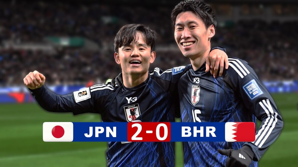 Japan vs Bahrain | Takefusa Kubo and Daichi Kamata make Saitama Stadium go wild | World Cup 2026 Qualifying