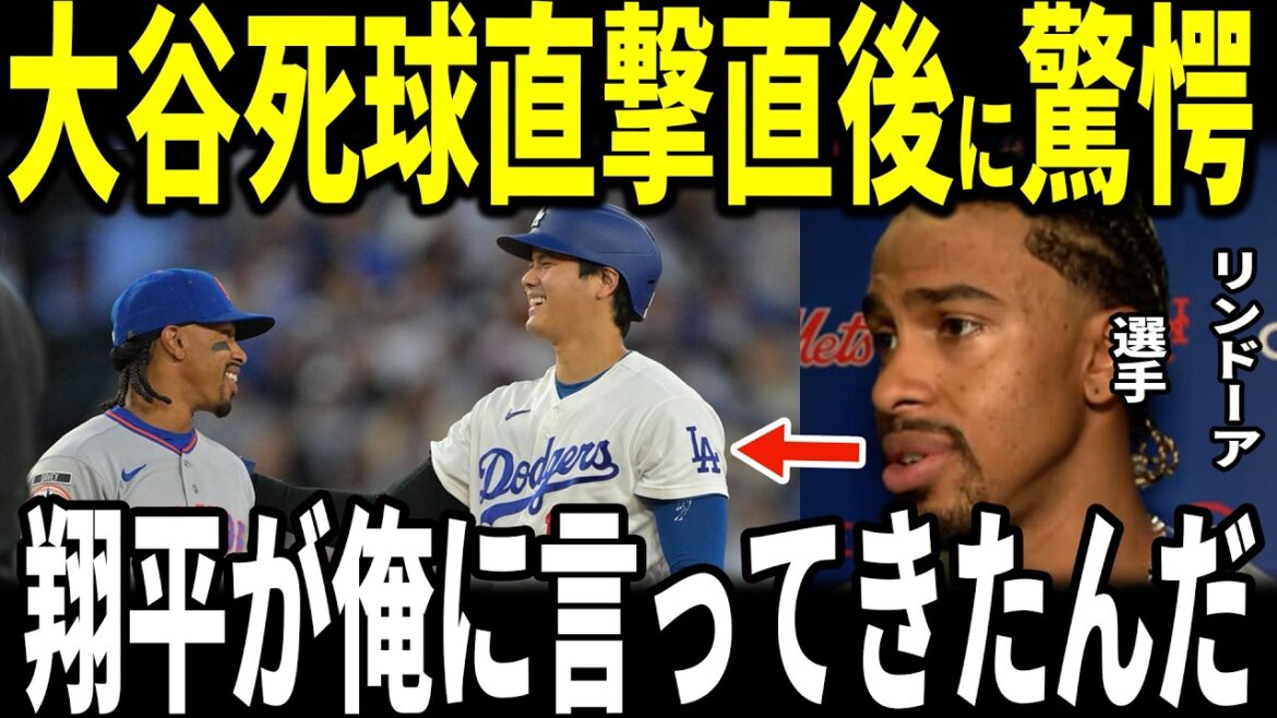 [Shohei Ohtani]After the Dodgers' shutout victory, Lindor spoke on base with Otani, who was hit by a pitch, and revealed to the U.S. media that Otani's actions "hit his heart," and he was moved... Mendoza pitcher Peterson, who was hit by a pitch, and members of the Dodgers also talk about it