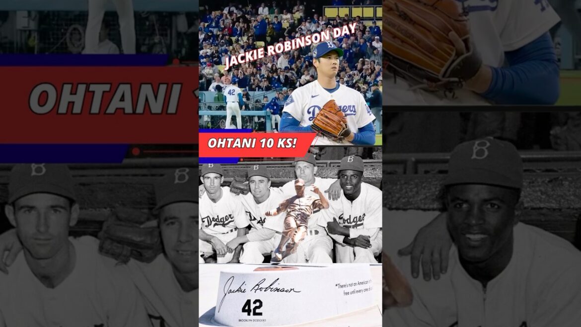 Shohei Ohtani Ks 10 on Jackie Robinson Day #shoheiohtani #dodgers #mlb