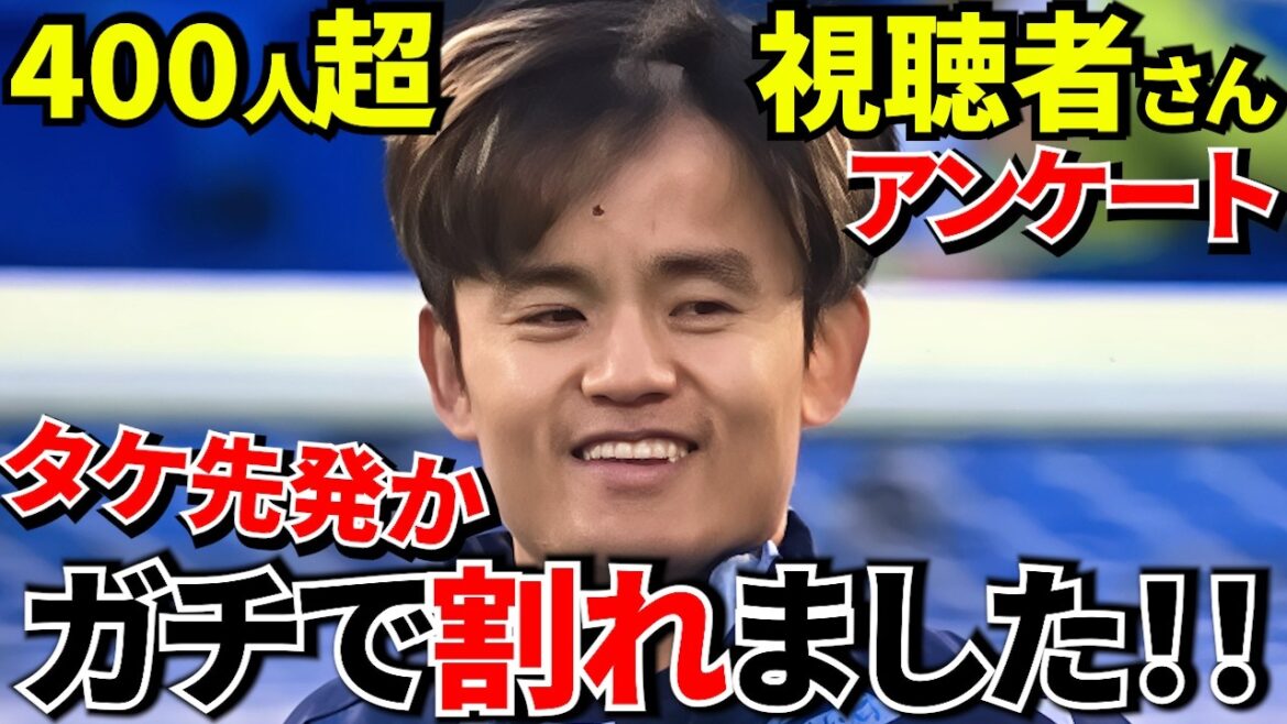 [Take Kubo!!]Starting lineup? Super sub? Takefusa Kubo's "optimal solution" has finally arrived! ! Answers from 400 viewers! ! →Is Kubo a starting member? It really broke