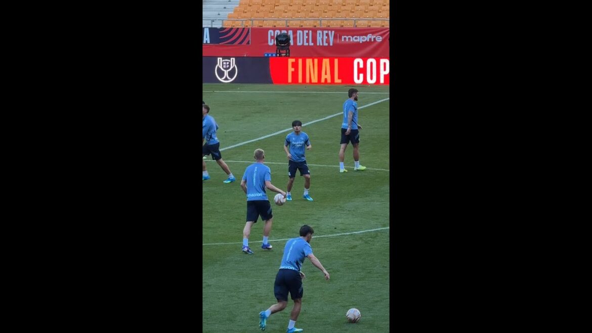 THE INTENSITY of TAKE KUBO in the preview of the ATLÉTICO - REAL SOCIEDAD COPA DEL REY FINAL!