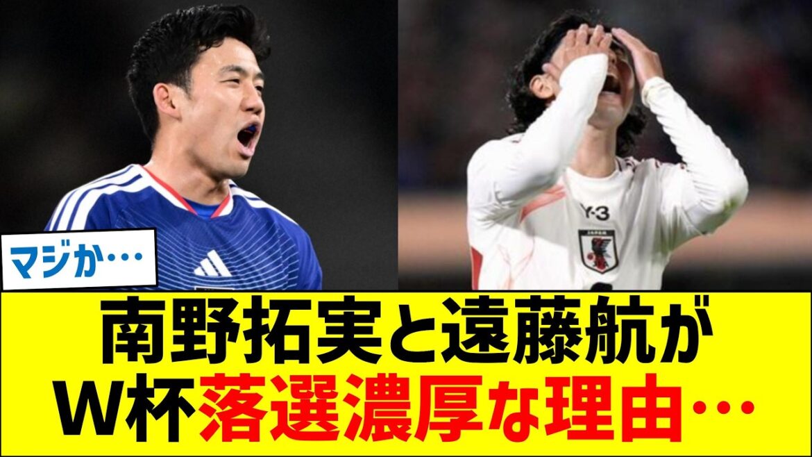 The reason why Takumi Minamino and Wataru Endo are likely to fail in the World Cup...