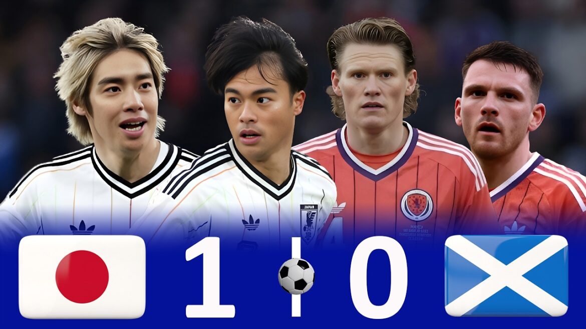 Scotland vs Japan | Captain was not lucky...Samurai Blue won calmly 🇯🇵 | International Friendly Match 2026